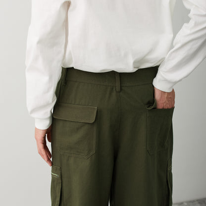 カーゴパンツ　ミリタリーモールスキン